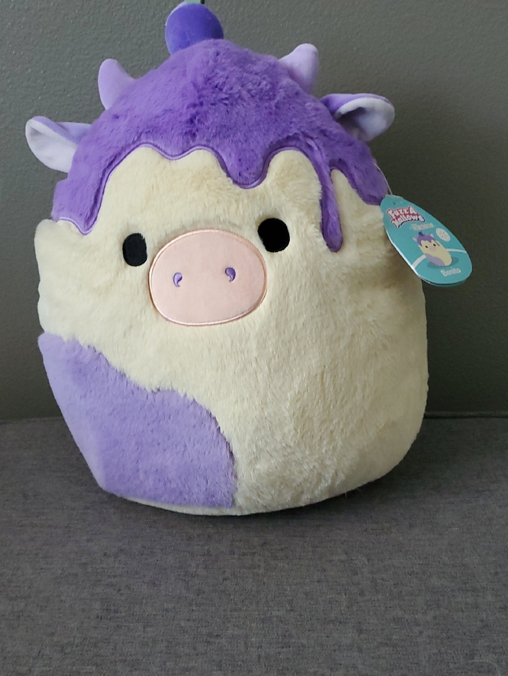 NWT 16" Squishmallows Benito Blueberry Cheesecake  Cow Plush